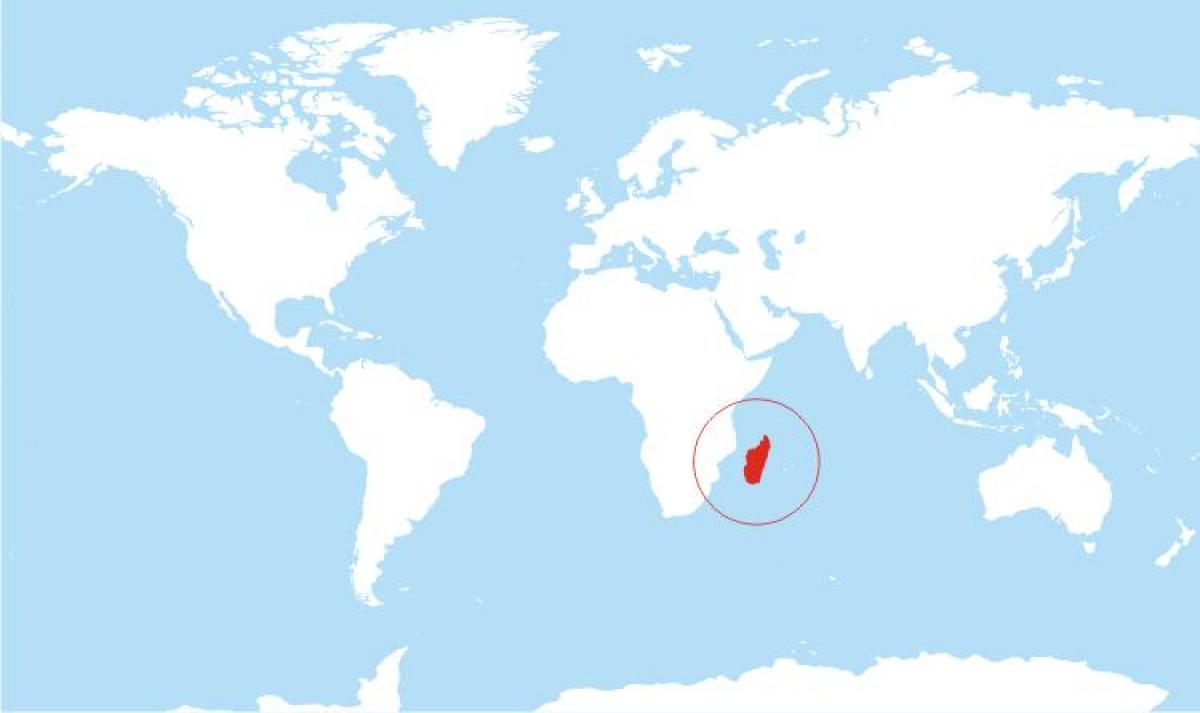 зураг Мадагаскар байршил дээр дэлхийн