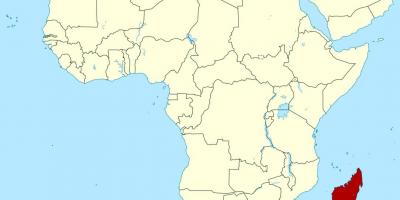 Мадагаскар дээр африкийн газрын зураг