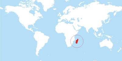 Зураг Мадагаскар байршил дээр дэлхийн