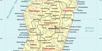 Мадагаскар газрын зураг бүхий хотууд